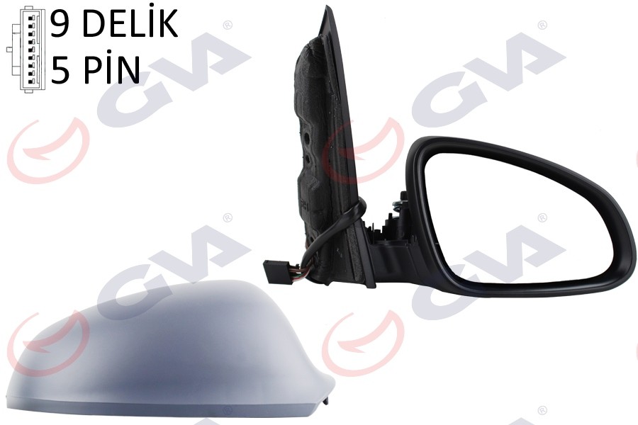 Dış Di̇ki̇z Aynası Sağ Astra J 09 Elektri̇kli̇ Isitmali Astarli Konveks