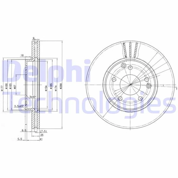 Fren Diski Ön Mercedes W203 Cl203 C209 W210 R170