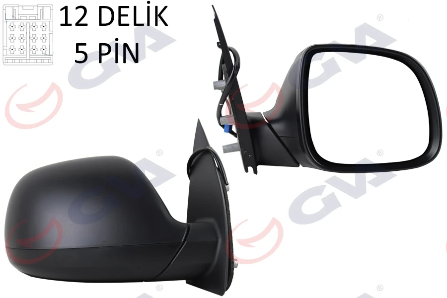 Dış Di̇ki̇z Aynası Sağ Transporter T6 Caravelle 10 Elektri̇kli̇ Isitmali Konveks 5 Fi̇ş Vm-6196ehr