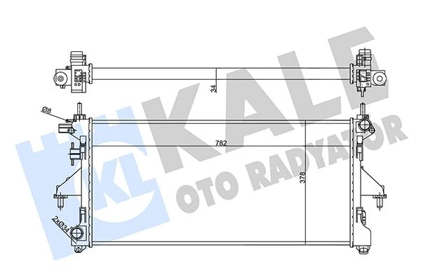 Kale-Radyator Su Radyatörü Fiat, Renault