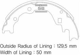 Arka Kampana Pabuç Balata Kia Besta 2.2l R2 92-98 / Mazda E2200 2.2l R2 Rf 91->