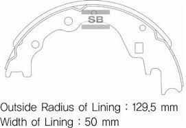 Arka Kampana Pabuç Balata Kia Besta 2.2l R2 92-98 / Mazda E2200 2.2l R2 Rf 91 -