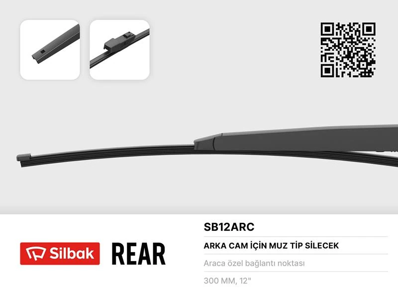 Si̇lecek Süpürgesi̇ Arka Muz Ti̇pi̇ 300mm Volkswagen Polo 7 06/17>