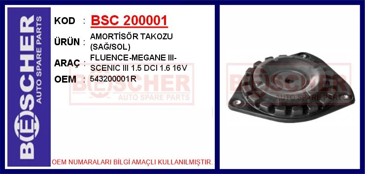 Amorti̇sör Takozu Sağ/sol Fluence-Megane III-Scenic III 1.5 Dci 1.6 16v