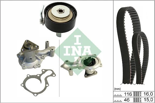 Tri̇ger Seti̇ Devi̇rdai̇m Ford Fi̇esta-Focus-Cmax 12> 1.0 Ecoboost Di̇ş:116-Geni̇şli̇k:16 Dis Sayisi 116 Genis 16mm