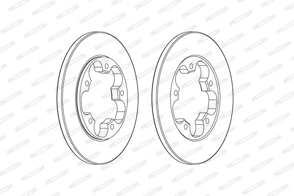 Arka Fren Diski Transit V363 14> Tek Teker A.ceker Duz 308mm 5 Bijon