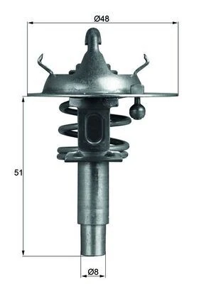 Termostat 90 C Mercedes M271 Kompressor W203 S203 Cl203 W204 S204 C209 A209 W211 S211 W212 R171