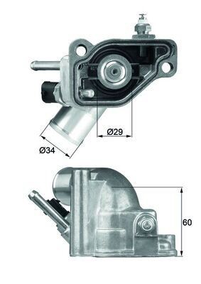 Termostat Komple Vectra B-C-Astra G-H-Corsa C-Zafira Saab 9-3 1.8-1.8 16v Müşürlü