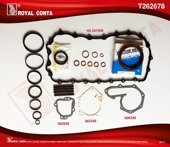 Motor Alt Takım Conta Skt Keçeli̇ Krt Cntli Kangoo-Exp1.9 F8q 247678