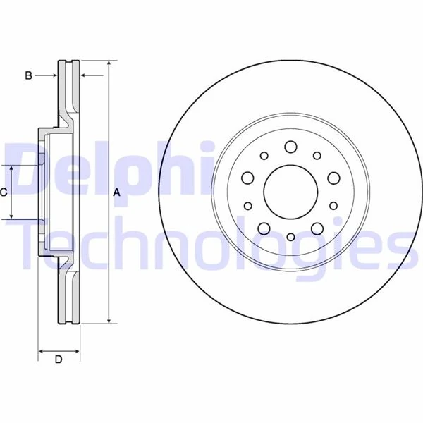 Ön Fren Aynası Di̇sk Fiat Egea 16> 1.0 1.3 Mtj 1.4 1.5 1.6 Mtj 5 Bi̇jon Dış:284mm K:24mm
