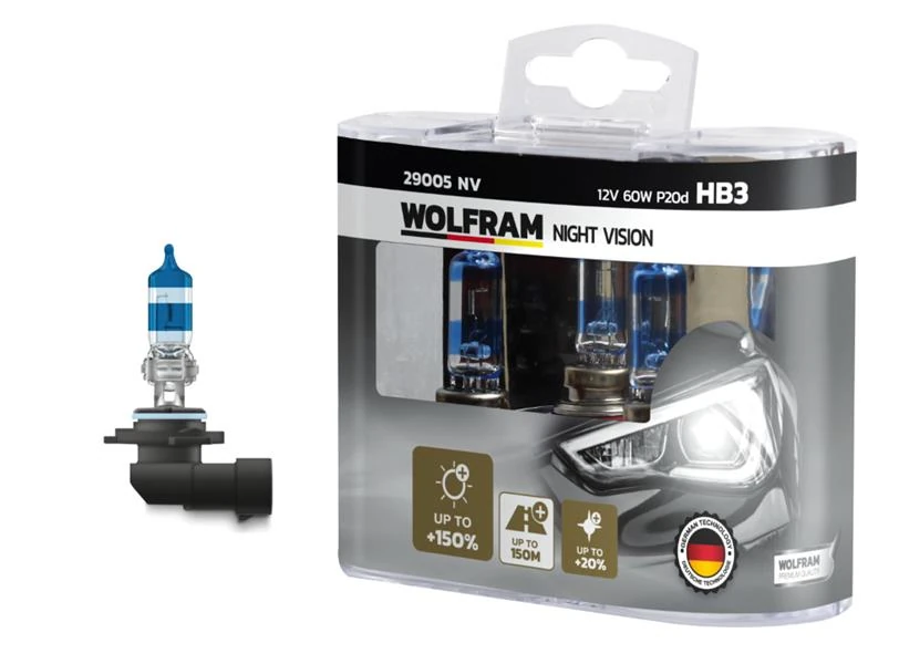 Ampul 12v Hb3 100 P20d Night Vision 150 Fazla 20 Beyaz Işik