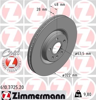 ZIMMERMANN Fren Aynası ÖN VOLVO