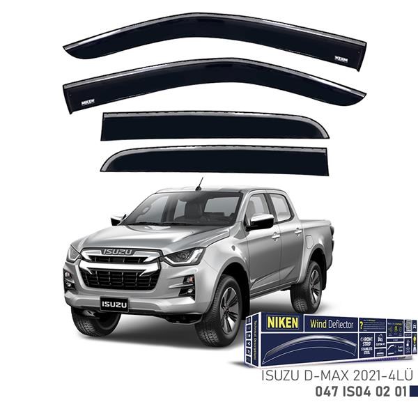 Kromlu Cam Rüzgarliği Isuzu D-Max 2021-4lü