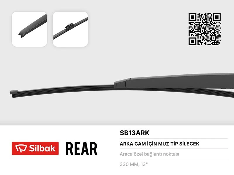 Si̇lecek Süpürgesi̇ Arka Muz Ti̇pi̇ 330mm BMW X3 F25 0910> . Ford Galaxy 05/15> . S-Max 05/15>