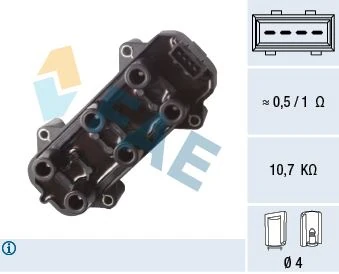 Ateşleme Bobi̇ni̇ Vectra B 2.5 V6 1995-2000 Omega B 2.5-3.0 V6 1995-2001