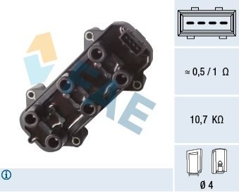 Ateşleme Bobi̇ni̇ Vectra B 2.5 V6 1995-2000 Omega B 2.5-3.0 V6 1995-2001