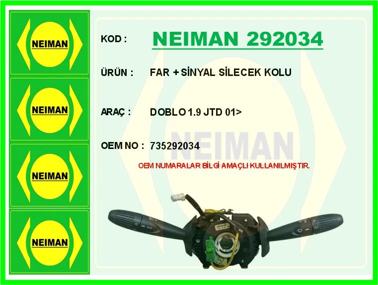 Far Si̇nyal Si̇lecek Kolu Doblo 1.9 Jtd 01>