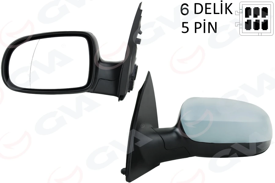 Dış Di̇ki̇z Aynası Sol Corsa C 01 Elektri̇kli̇ Isitmali Astarli Asferi̇k 5 Fi̇ş Vm-200ehpal