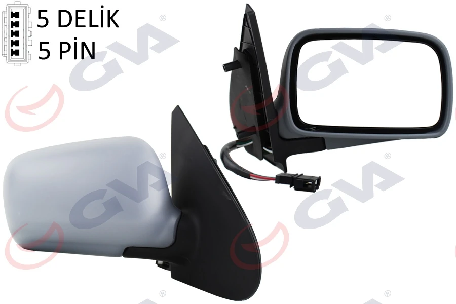 Dış Di̇ki̇z Aynası Sağ Polo 94 Elektri̇kli̇ Isitmali Konveks 5 Fi̇ş Vm-184r