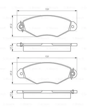 Ön Fren Balatasi Renault Kangoo 97> Clio Symbol I 98> Citro N Xsara 97>02 Peugeot 306 96>01