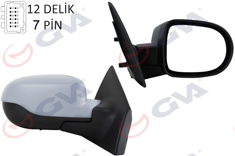 Dış Di̇ki̇z Aynası Sağ Clio 09> Elektri̇kli̇ Isitmali Sensörlü Astarli Konveks 7 Fi̇ş Vm-6135ehpsr