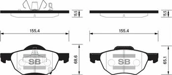 Ön Fren Balata Honda Accord 2.0l 2.4l K20 K24 2.2l Cdti Cl Kasa 03->