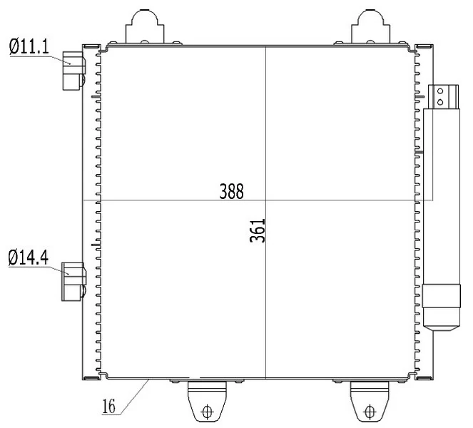 Kli̇ma Radyatörü Kondenseri̇ P107 05>14 1.0i̇ 12v-1.4hdi̇ 05> C1 1.0i̇ 12v-1.4hdi̇ 05>