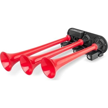 Üç Borulu-Melodi̇li̇ 12v Dali̇-Saydirmali Arap Korna-Plasti̇k Borulu