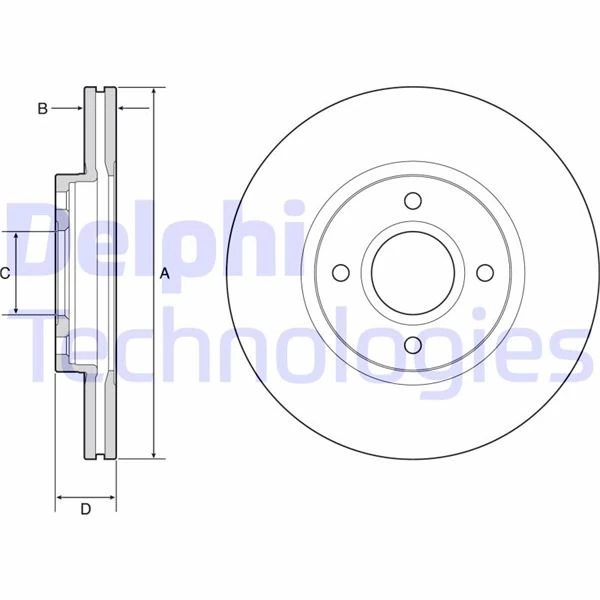 Delphi Fren Disk Ford