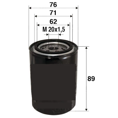 Yağ Fi̇ltresi̇ Astra L-Corsa F-Combo E-Crossland-106-206-207-208-2008-301-306-307-308-3008-406-407-508-5008-Partner-Expert-Berlingo-Jumpy-C3-C4-C5-Boxer-Jumper-Ducato-Ds3-4 1.2 Puretech 1.9-2.0-2.2 Hdi