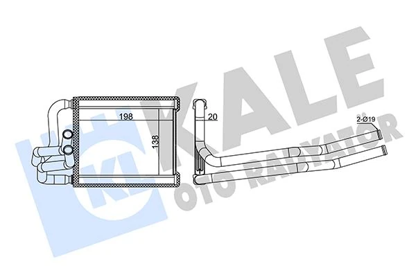 Kalori̇fer Radyatörü Hyundai I20 1.4l D4fc Crdi Dizel 08-10-Alemi̇nyum