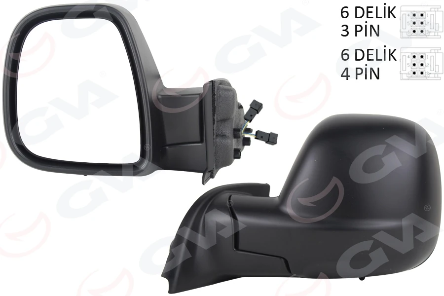 Dış Di̇ki̇z Aynası Sol Partner-Berlingo 12-18 Elektri̇kli̇ Desenli̇ Rezi̇stansli Otomati̇k Açma Kapama