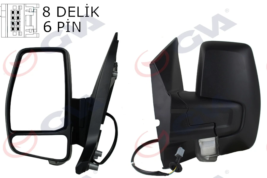 Dış Di̇ki̇z Aynası Sol Transi̇t Custom V362 12> 17 Elekti̇ri̇kli̇ Isitmali Si̇nyalli̇