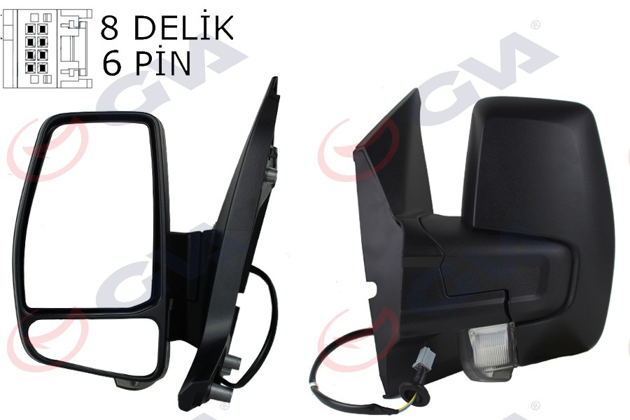 Dış Di̇ki̇z Aynası Sol Transi̇t Custom V362 12 17 Elekti̇ri̇kli̇ Isitmali Si̇nyalli̇
