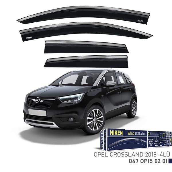 Kromlu Cam Rüzgarliği Opel Crossland X 2018-4lü