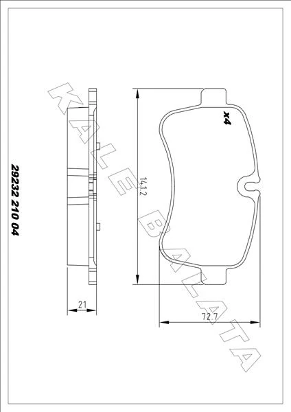 Arka Balata Iveco Daily II-III 06 >