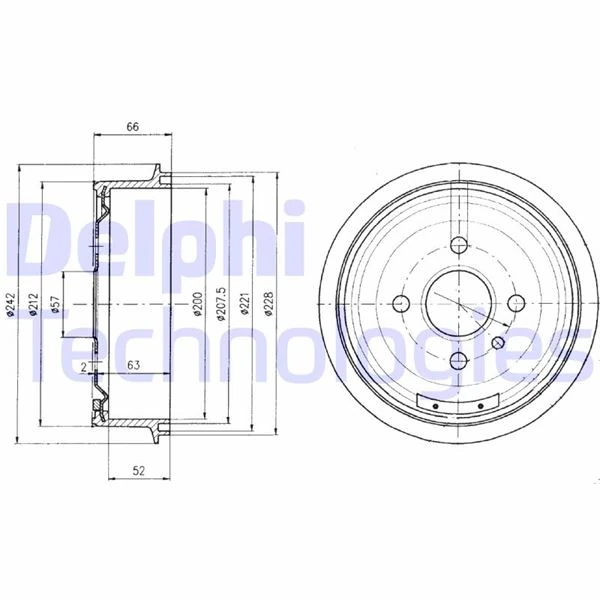 Arka Kampana Vectra A 89 95 Astra F 91 98 1.4-1.6-1.8-2.0 Lacetti 05 13 242x200x53x100 4dl 568054-91024352