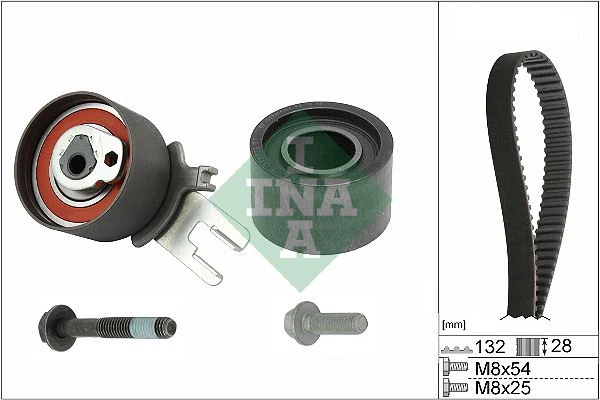 Eksantri̇k Gergi̇ Ki̇ti̇ 132x280 Volvo C30 C70 S60 S80 V70 Xc60 Xc70 Xc90 2.4tdi 20v K015580xs
