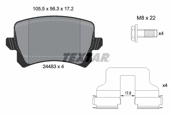 Arka Balata Caddy-Tiguan-Passat-A6-Q3 11 >