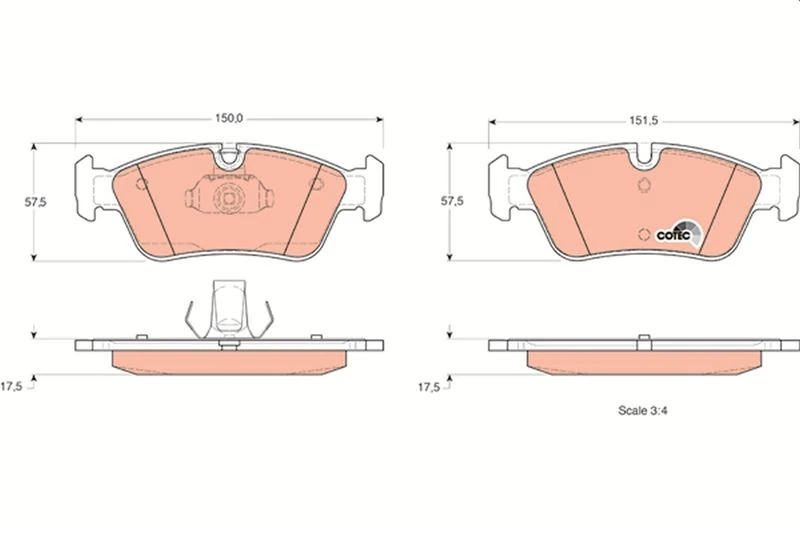 Fren Balatasi Ön BMW E46 E36 91 05