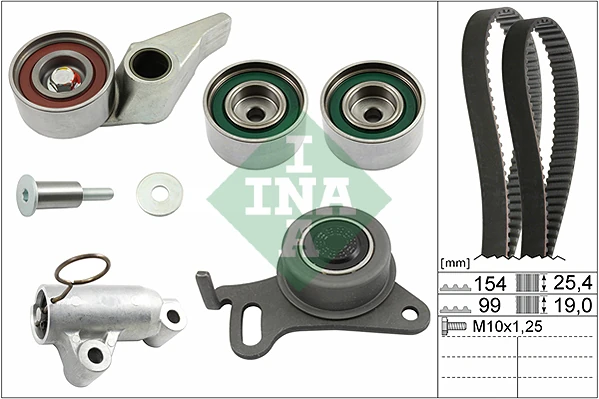 Tri̇ger Kadış Seti̇ Eksantri̇k Seti̇ Mitsubishi L200 2.5l 4d56t Di-D Cr 4x2 4x4 Ka4t Kb4t 07-14 2 Ka Dış 4 Rulman 1 Gergi̇ 154x254 099x190