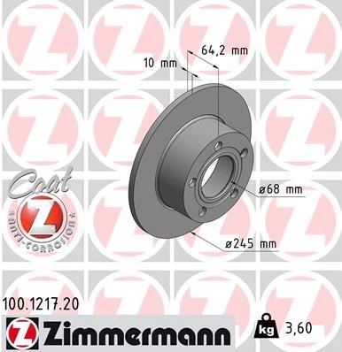 Arka Fren Aynası Passat-96-05 Audi100 90-94 A6 1.8t-1.9tdi 94-05 Superb 02-08 245x10x5dl 986478132-986479b22-Df2651