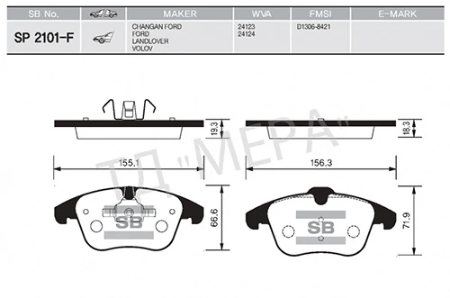 Ön Fren Balatasi Evoque 12-18 Freelander 2 06-14 / Mondeo IV 07 / S Max Galaxy 07 Volvo S60 II 1.5 T3 15 18 S80 II 2.0 08 12 V60 I 11 15 V70 III 09 15 Xc70 II 09 12