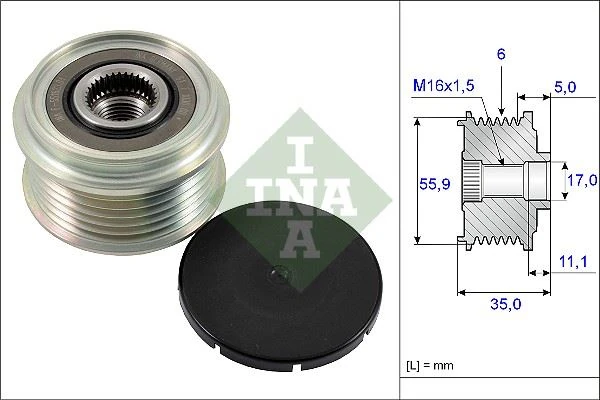 Alternatör Gergi Rulmanı Amarok-Touareg-A4-A5-A6-Q5-Q7 2.0-2.7-3.0 TDI Ddxa/b-Bks-Cata-Daua-Clab