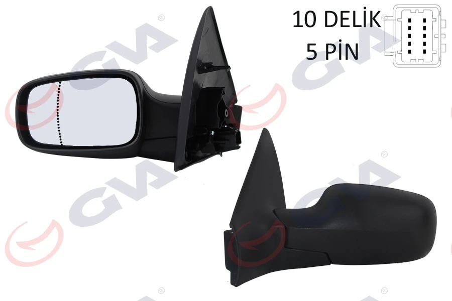 Dış Di̇ki̇z Aynası Sol Megane 02> Elektri̇kli̇ Isitmali Asferi̇k 5 Fi̇ş Vm-138ehal