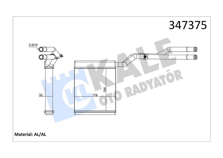 Kalorifer Radyatoru Mondeo IV 07>14 S Max Galaxy 06>15