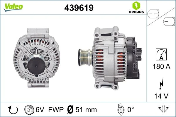 Alternator 14v 180a Mercedes W639 B906