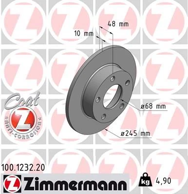 Arka Fren Aynası Passat 1.8 20v-1.9tdi-2.5-2.8 96> Audi A4 2.5 Quattro 96-01 245x10x5dl 986478888-986479b56-Df4026