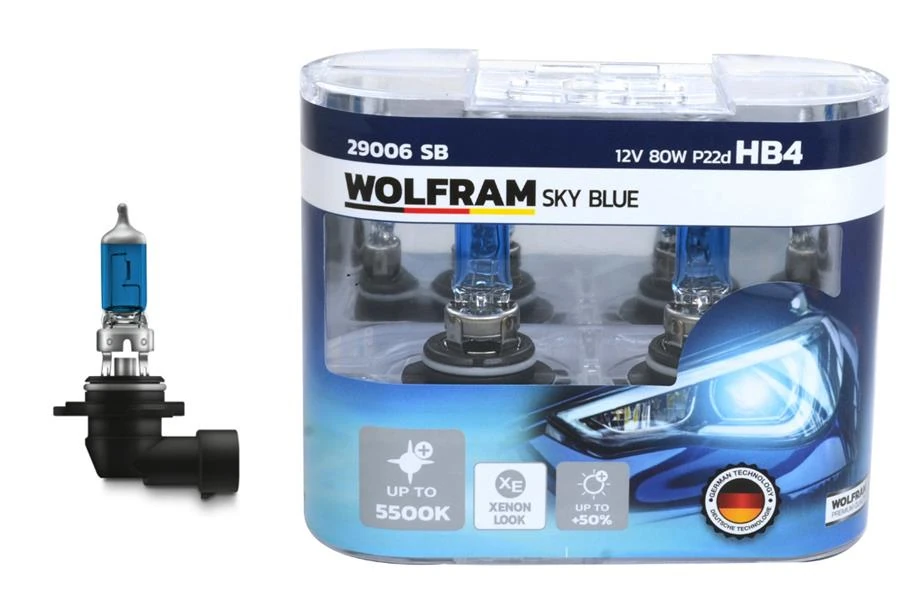 Ampul 12v Hb4 80 P22d Sky Blue Beyaz Işik