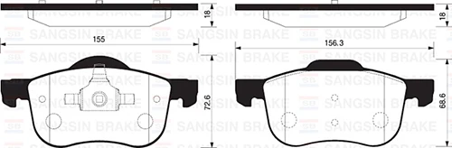 Ön Fren Balata Suzuki Grand Vitara 2.0l J20a Sq420 5 Kapı 98-05 / Vitara 2.0l H20a Sv620 V6 94-98